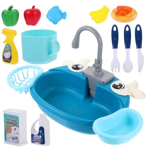 COSMEVIVI 1 Set Küchen Wasserspielzeug, Kinderspüle Mit Fließendem Wasser, Küchen Rollenspiel Spülbecken Spielzeug, Küchenspüle Spielzeug Mit Fließendem Wasser, Kleinkind Spielspüle, von COSMEVIVI