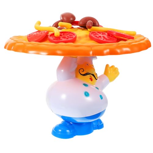 COSMEVIVI 1 Set Pizza Balance Spiel Familienspiele Pizza Stapler Spielzeug Pizza Topping Spiel Stapelblöcke Balance Baum Stapelspiel Sturzspiel Entwicklungsspielzeug Pizza von COSMEVIVI