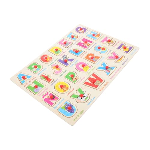 COSMEVIVI 1 Set Spanisch Puzzle Puzzles Für B Spielzeug Puzzles Kinder Puzzles Puzzles Spielzeuge Puzzle Für Passende Spielzeuge Lernspielzeug Sprachpuzzle Aus Holz von COSMEVIVI