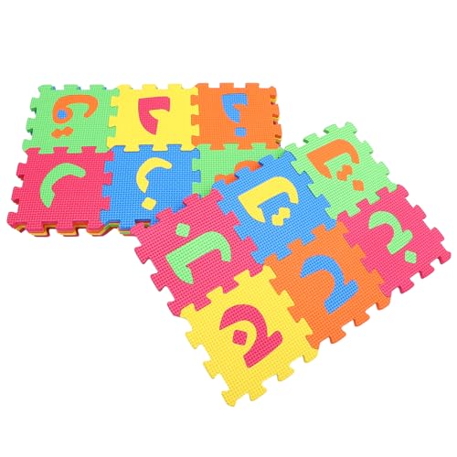 COSMEVIVI 1 Set Spielmatte Aus Eva Schaumstoff Puzzle Teppich Für Kinder Krabbelmatte Mit Arabischen Buchstaben Weiche Bodenkissen Für Kleinkinder Fördert Das Spielen Und Lernen von COSMEVIVI