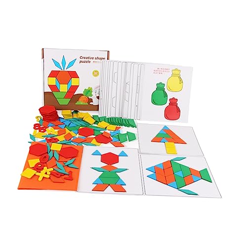 COSMEVIVI 1 Set Tangram Puzzlespielzeug Bunt Geistiges Lernspielzeug Für Kinder Kreatives Denkspiel Für Jungs Und ädchen Fördert Die Kognitive Entwicklung Und Problemlösungsfähigkeiten von COSMEVIVI