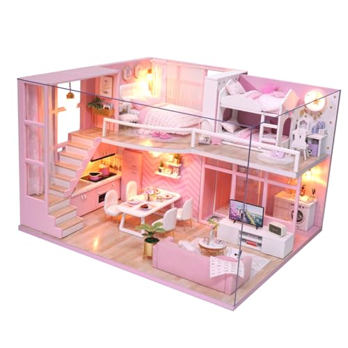 COSMEVIVI 1 Stück Mini DIY Mini Puppen Anleitung Zum Zusammenbauen Spielzeug DIY Wohnung Mini Wohnung Kabinenmodell Miniatur DIY von COSMEVIVI