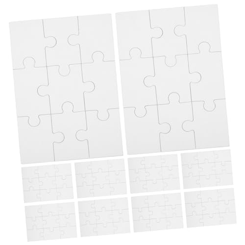 COSMEVIVI 10 Blatt Teiliges Leeres Puzzle DIY und für Handliches Kreatives Zeichnen und Ausmalen Fördert Fantasie und Feinmotorik Leichte Tragbare Puzzle Bausteine COSMEVIVI 10 Blatt Teiliges Leeres Puzzle DIY und für Handliches Kreatives Zeichnen und Ausmalen Fördert Fantasie und Feinmotorik Leichte Tragbare Puzzle Bausteine von COSMEVIVI