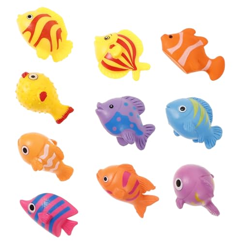 COSMEVIVI Schwimmdeko Miniteich Miniatur Fisch Figuren Aus Bunte Cartoon Fische Für Aquarien Mini Landschaften Und Dekoration Realistische Tierfiguren Für Und Sammler Terrarium Deko von COSMEVIVI