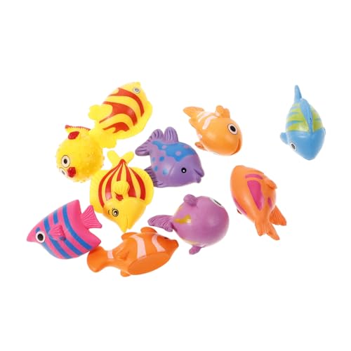 COSMEVIVI 10 Stück Mini Fischmodelle, Miniatur Tierdekor, Künstliche Fische, Meerestierfiguren, Dekoration Für Bürotisch, Niedliche Tier Aquarium Dekorfiguren, Heimdekoration, von COSMEVIVI