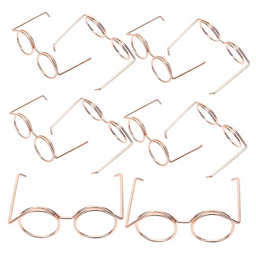 COSMEVIVI 10 Stück Puppenbrille Lustige Brille Dekor Mini Sonnenbrille Für Puppen Puppenbrille Mini Puppe Lustige Haustier Sonnenbrille Puppensonnenbrille Für Zwerge Puppenzubehör von COSMEVIVI