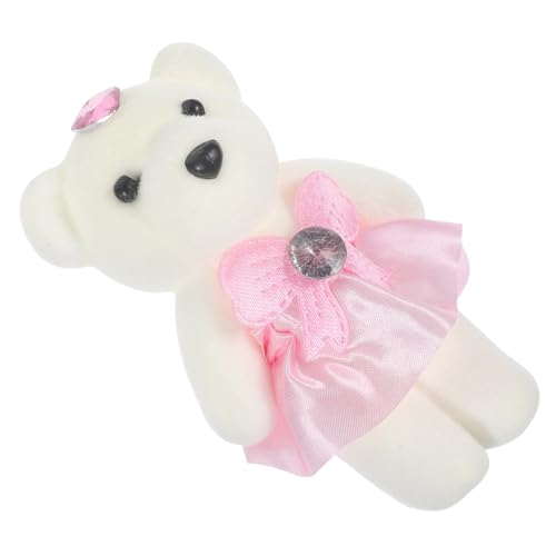 COSMEVIVI 10St Bärenverzierung Hochzeitsauto-Plüschbären dekorative Bärenpuppe kleine Puppen Spielzeug Dekoration Schlafzimmer puppenaugen Bär Puppe Stofftier lebendige Bärenpuppe ， Rosa von COSMEVIVI