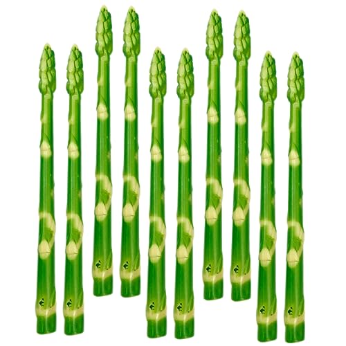 COSMEVIVI 10St gefälschter Spargel The Green die grünen Agrardekoration Spargelstütze für die Küche Anlage Spargel-Modelle künstliches Spargelmodell Schaufenster Spargel Ornament PVC von COSMEVIVI