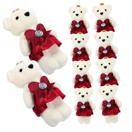 COSMEVIVI 10st Bärenpuppe Kuscheltiere Bär Stofftier Bär Bequemer Kuschelbär Bär Puppe Stofftier Entzückendes Bärenspielzeug Kuscheltiere Plüschbären Ausgestopftes Bärenspielzeug ， von COSMEVIVI