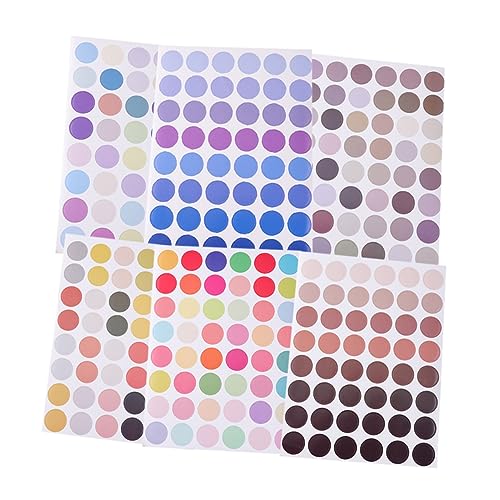 COSMEVIVI 12St runder Aufkleber dot Stickers wandsticker stickern Wand Sticker tapetenablöser Morandi Haftnotizen Morandi-Farbaufkleber Bunter Aufkleber Süßigkeiten-Aufkleber Colorful von COSMEVIVI