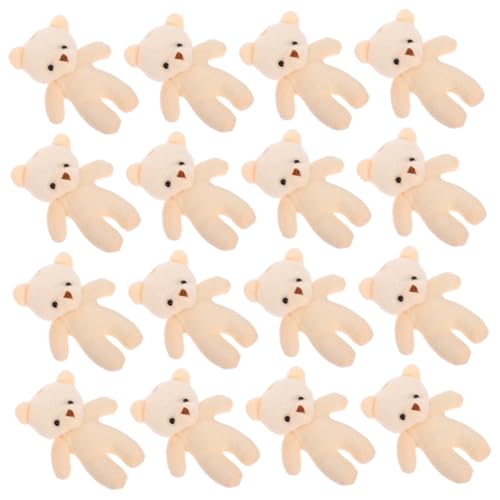 COSMEVIVI 18 STK Mini-Puppe ausgestopft Mini-Spielzeug Mini-Plüschbär dekorative kleine Bären süßer Minibär Figur kuschelbären Little Bear entzückendes Bärendekor tragbare kleine Bären Stoff von COSMEVIVI