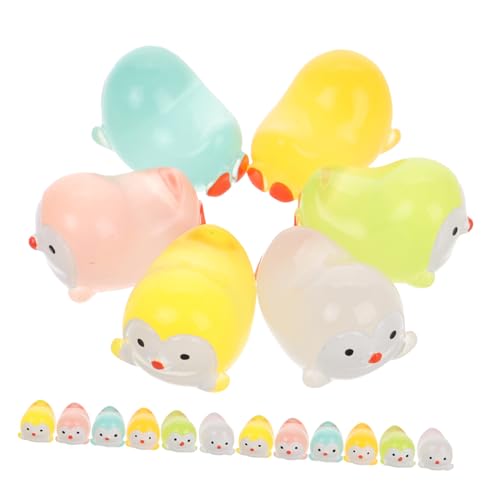 COSMEVIVI 18 Teilige Mini Pinguin Puppe Leuchtende Mini Pinguine Feengarten Pinguine Kleine Pinguin Dekoration Mini Pinguin Spielzeug Leuchtende Pinguin Figuren Niedliche Pinguin von COSMEVIVI