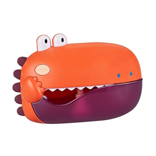 COSMEVIVI 1Stk Dinosaurier-Blasenmaschine Seifenblasenmacher für Kinder Badespielzeug für Kinder Bath time Toys elektrische seifenblasenmaschine Cartoon-Blasenmaschine Duschspielzeug Abs rot von COSMEVIVI