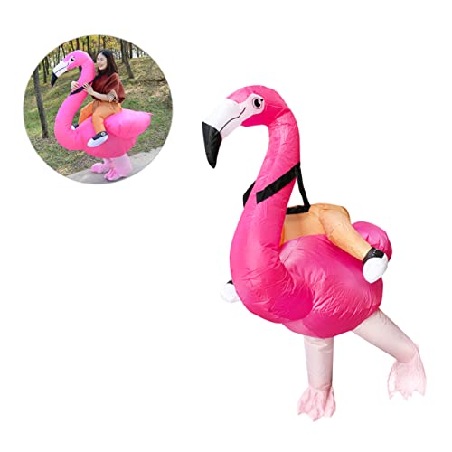 COSMEVIVI 1Stk Flamingo-Party-Outfit sprengen Sie das Flamingo-Kostüm flamingo aufblasen Schlag halloween costume halloween kleidung schicke Partykleidung aufblasbares Partykostüm Rosa von COSMEVIVI