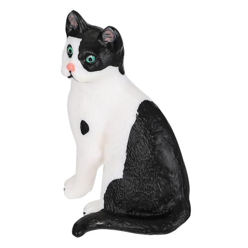 COSMEVIVI 1Stk Katzenmodell Kätzchen Spielzeug Tierkatze Modellfigur Simulations-Kätzchen-Figur Tierfigur Spielzeug Cutie Cats Spielzeug Katzen tierische Katzenfigur Tiermodell Plastik Black von COSMEVIVI