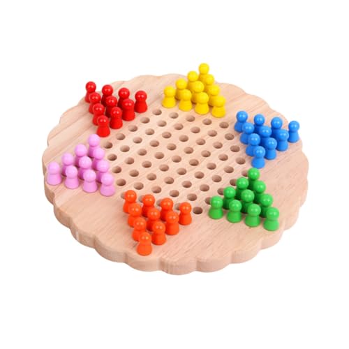 COSMEVIVI 1Stk Lernspielzeug für Kinder Dame Spielzeug Schachspiel für Kinder Schachbrett Spielzeug familienspiele Family Games Board gamees Intelligenzspielzeug für Kinder Holz Dame Hölzern von COSMEVIVI