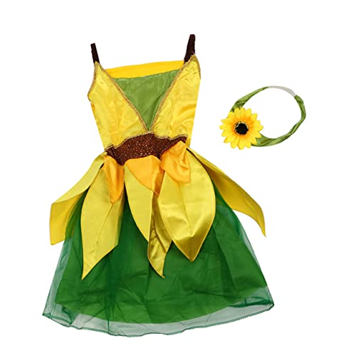 COSMEVIVI 1Stk Partyrock Kinderkleidung Geburtstagskleid für Mädchen Kostüme für Mädchen Outfits für Teenager-Mädchen-Outfits Tutu-Rock kinderkleider kleidung kinder kinderbekleidung Yellow von COSMEVIVI