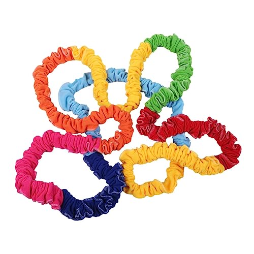 COSMEVIVI 1Stk Rallye-Ring sportgeräte Sport geräte gummiseil spielwaren Multiplayer-laufender elastischer Ring Gummiband in Regenbogenoptik elastisches Seil Outdoor-Kinder-Stretch-Seil Samt von COSMEVIVI