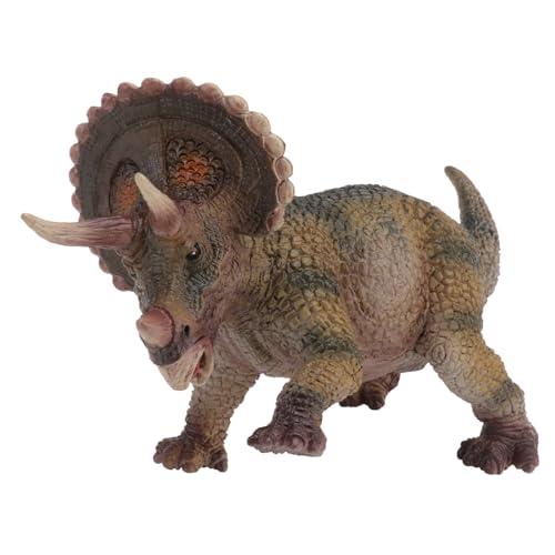 COSMEVIVI 1Stk Triceratops-Modell Mini-Drachen Drachenstatuen realistische Dinosaurierfiguren Tierfiguren Dinosaurier-Simulationsmodell Spielzeug Triceratops-Figuren Triceratops-Statue PVC von COSMEVIVI