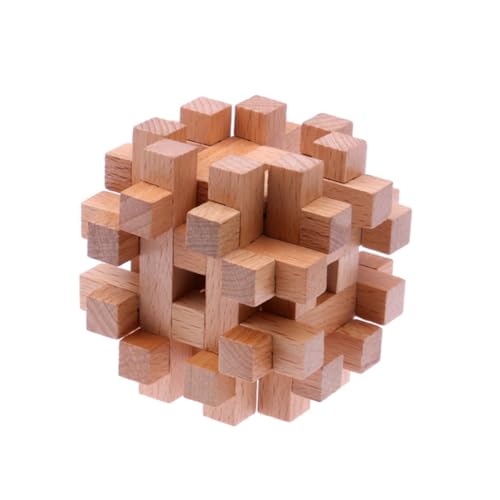 COSMEVIVI 1Stk ineinandergreifendes Spielzeug Lernspielzeug Luban Schloss-Puzzle-Spielzeug 3D-Puzzlekugel intelligenzspielzeug holzspielzeug Educational Toy iq-Puzzle Luban-Schloss Hölzern von COSMEVIVI