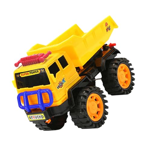 COSMEVIVI 1Stk kippwagen Spielzeug Technisches LKW-Spielzeug Spielzeug für Baufahrzeuge Kinder Bagger Bauwagen Garbage Truck mädchen Spielzeug playcars Engineering-LKW-Spielzeug Yellow von COSMEVIVI