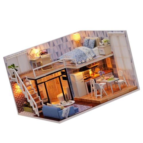 COSMEVIVI 1stk Mini-Wohnung Höhlenbausatz Miniaturbuch Miniatur-buchset Diorama-bausatz Musterhaus Puppenhauszubehör Eulenhaus Mini- Spielzeughaus Spielzeug Zum Manuellen Zusammenbauen von COSMEVIVI