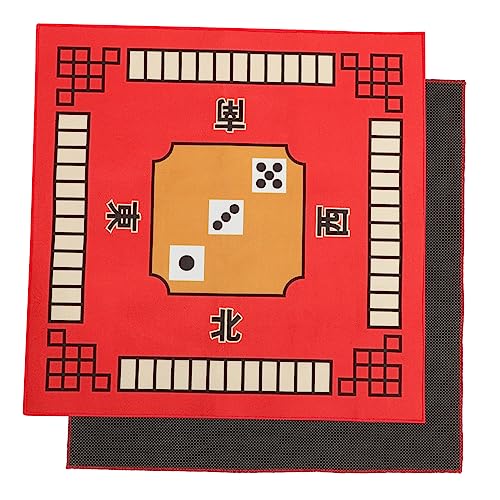 COSMEVIVI 1stk Pokermatte Paigow Tischset Tischabdeckung Für Brettspiele Pokertisch Filz Mahjongg-zubehör Mahjong-tischdecke Mahjong-Matte Tischtuch Rot von COSMEVIVI