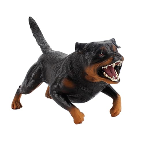 COSMEVIVI Rottweiler Modell Realistische Simulation Eines Rottweilers Statische Hundefigur Als Dekoration Oder Lernspielzeug Für Jungen Und ädchen von COSMEVIVI