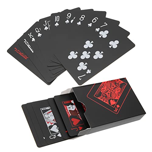 COSMEVIVI 2 Kisten Pokerkarten plastikkarten unterhaltungsspiele wasserdichte Karten boardgame Card Game Rechteckkarten nach Hause unterhaltsame Karten gedruckte Karten brettspiel versorgung von COSMEVIVI