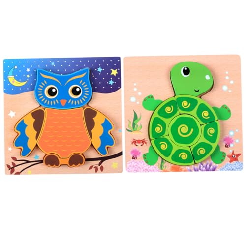 COSMEVIVI 2 Stück 3D Kinderpuzzles Holzpuzzles Für Jungen Holzpuzzles Für Kinder Holzpuzzles Für Kinder von COSMEVIVI