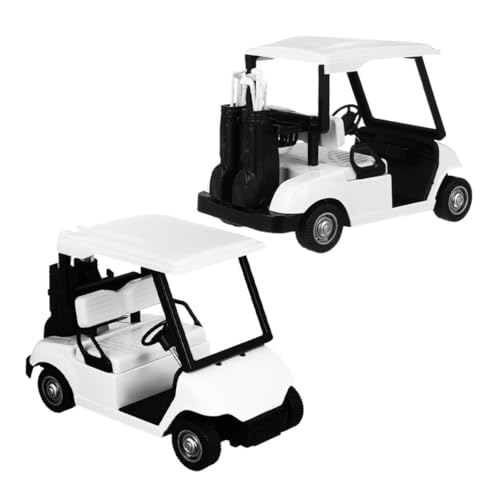 COSMEVIVI 2 Stück Miniatur-golfwagen-Modell Aus Druckguss, Legierungs-golfwagen Mit Rückzugsaktion, Golfwagen-Spielzeug Für Golf-partygeschenke von COSMEVIVI