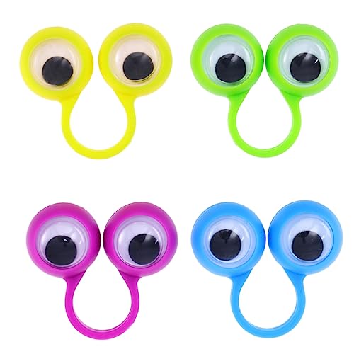 COSMEVIVI 20 Stück Fingerspielzeug Pädagogische Fingerringpuppen Mit Großen Augen Lustige Fingerpuppen Für Kinder Spielzeug Für Kreative Spiele Und Partygeschenk von COSMEVIVI