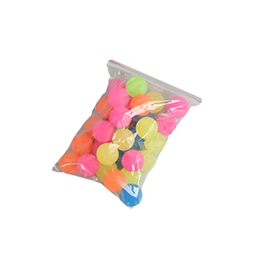 COSMEVIVI 20-teiliges Hüpfball-Set für Kinder Springball aus Vollgummi Fluoreszierende Farben lustiges und sicheres Spielzeug für Geburtstagsfeiern zufällige Farbe von COSMEVIVI