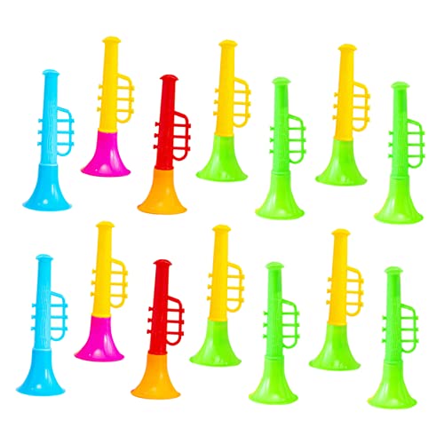 COSMEVIVI 20 Stück Mini Lautsprecher Trompete Kazoo Musikinstrumente Für Mini Fußbälle Für Horn Trompete Für Posaune Für Kleinkinder Mini Instrumente Trompete Aus von COSMEVIVI