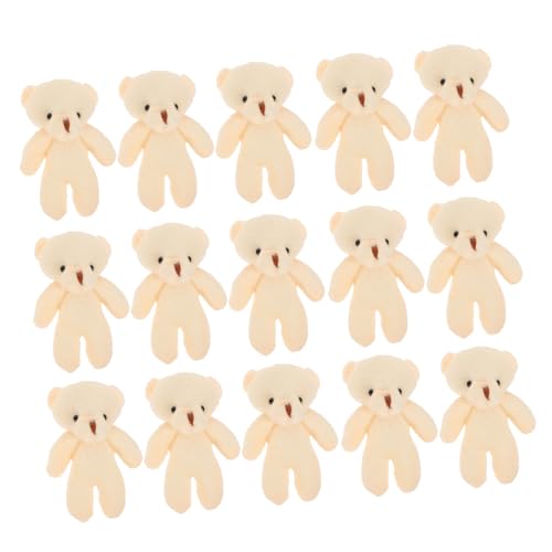 COSMEVIVI 20St Mini-Bär Little Bear kleine Bärenpuppe abschluss ausgestopfte bären verschleißfeste kleine Bären winzig Bärenspielzeug hängende kleine Bären tragbare Bärenfiguren Stoff Beige von COSMEVIVI