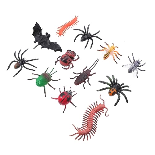 COSMEVIVI 24 Stück Lustige Halloween Insekten Spielzeug Figuren Realistische Dekoration Für Halloween Partys Gruselige Insekten Modelle Für Kinder Und Erwachsene Ideales Für von COSMEVIVI