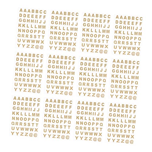 COSMEVIVI 25 Blätter Heißprägeaufkleber Aufkleber Mit Goldenen Buchstaben Alphabet-Aufkleber Buchstabenaufkleber Aus Vinyl Glitzer-buchstabenaufkleber Briefpapier Aufkleber Klebebuchstaben von COSMEVIVI