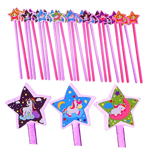 COSMEVIVI 25St Zauberstab Spielzeug The photostick Toys for mädchen Spielzeug Fantasie Spielzeug Party-Fee-Zauberstäbe Kinderspielzeug Elegante Feenstäbe Star Design Feenstäbe Plastik von COSMEVIVI