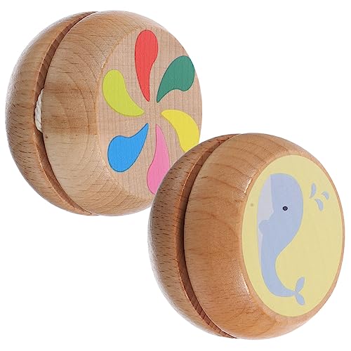 COSMEVIVI 2St Jo-Jo für Kinder chinesisches Yoyo-Spielzeug Unisex-Fingerspitzenball chinesisches Spielzeug für Kinder kinderspielzeug holzspielzeug Unisex- -Ball Unisex-Bälle hölzern von COSMEVIVI