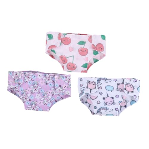 COSMEVIVI 3-teiliges Puppenkleidungsset für Mädchen 18-Zoll-Spielzeug Babypuppen-Unterwäsche und -Hosen Puppenzubehör zum Anziehen zufälliger Stil von COSMEVIVI