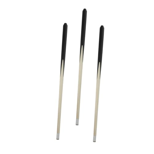 COSMEVIVI 3 Stücke Mini Pool Sticks Kinder Hartholz Billard Queue Sticks Shorty Pool Cues Mini Queue Holz Snooker Stange Billard Queue Sticks Für Kinder von COSMEVIVI