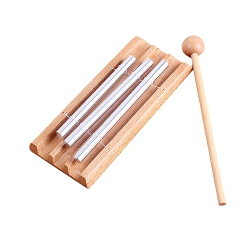 COSMEVIVI Meditationsglocken Mit Hammer 3 Ton Tischglockenspiel Für Musikalische Erziehung Und Entspannung Percussion Instrument Für Und Erwachsene von COSMEVIVI