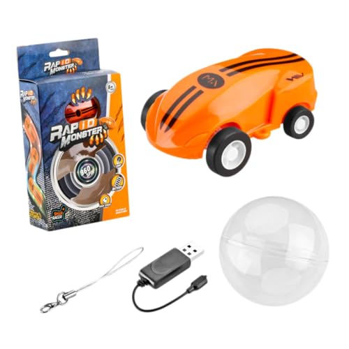 COSMEVIVI 360 Stunt-Auto-Modell USB ladegeräte ABC wickeltasche geschke modellauto Model Cars Auto Set modelautos playcars Mini-Auto- Renn-Stuntauto Hand-Stunt-Auto Orange von COSMEVIVI