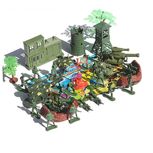 COSMEVIVI 37St Militärmodellspielzeug Actionfiguren Kampfspielzeug Spielset für Militärmänner Szenenspielzeug Spielzeug für Kinder kinderspielzeug Militärsoldat Spielset Soldatenmodell Green von COSMEVIVI