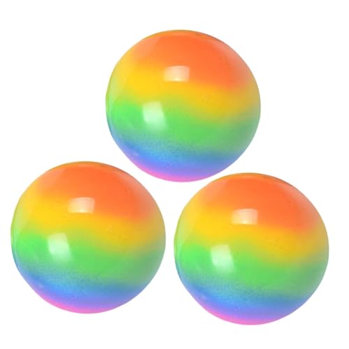 COSMEVIVI 3st Flipper Zurück Bälle Quetschen Lustige Dehnbare Bälle Squeeze-Ball-Spielzeug Partikelquetschbälle Druckbälle Stressbälle Masse Spielzeug Zum Stressabbau Zappelball Colorful von COSMEVIVI