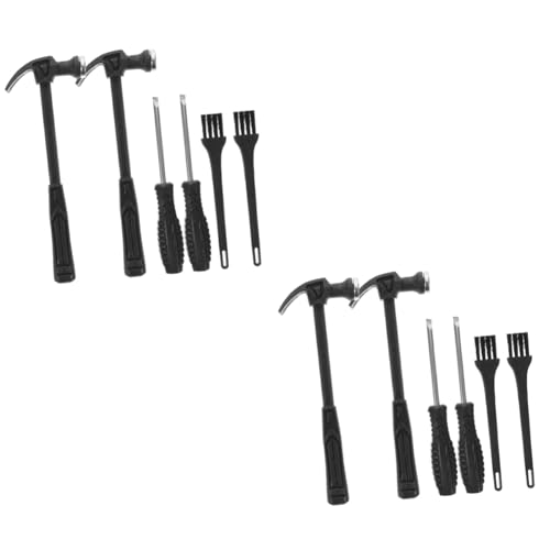 COSMEVIVI 4 Sätze Graben Werkzeuge Hammer Fossil Bausätze DIY Graben Kit Ausgrabungsset Für Kleine Grabbürste Meißelbürste Aushubwerkzeugsatz Metall Black von COSMEVIVI