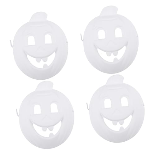 COSMEVIVI DIY Graffiti Masken Für Weiße Papiermaske Zum Bemalen Blanko Kürbis Maske Für Halloween Bastelset Für Kreative Partys Und Dekoration von COSMEVIVI