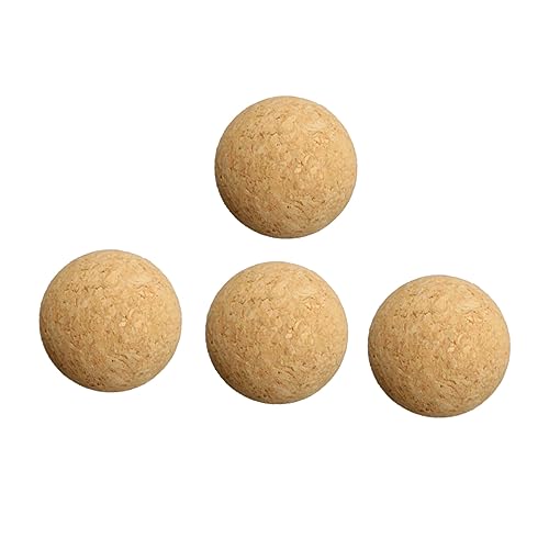 COSMEVIVI 4 Stück -fuß Aus Holz Kinderfußball Tischfußballbälle Tischspiel Kicker Mini-tischkicker Kinder Fußball Kleiner Kickertisch Pool-fußball Minisport Kleiner Fußball Bambus von COSMEVIVI