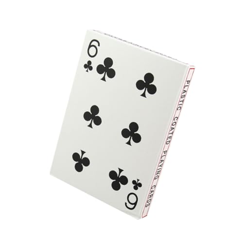 COSMEVIVI 4 kreative Pokerkarten Brettspiel-Poker Poker-Kartenspiel große Spielkarten familienspiele Playing Cards Spielkarten-Set Poker Cards Pokerkarte aus Papier Kartenspiel Spielen Weiß von COSMEVIVI