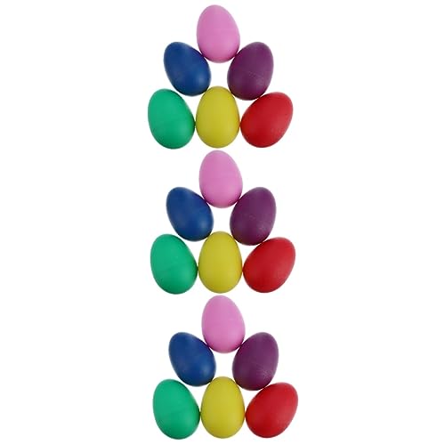 COSMEVIVI 45 Stück Percussion Eier Percussion Spielzeug Spielzeug Für Kleinkinder Maracas Ostereier Shaker Kinderspielzeug Osterparty Musikspielzeug Eier Shaker Für Kinder von COSMEVIVI